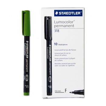 ROTULADOR LUMOCOLOR 318 F VERDE STAEDTLER