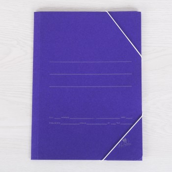 CARPETA Fº 3 SOLAPAS CARTÓN AZUL MARIOLA