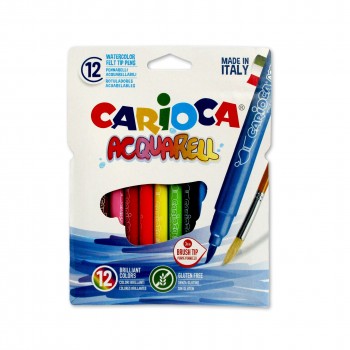 ROTULADORES ACQUARELL 12 COLORES CARIOCA