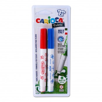 BLÍSTER 2 ROTULADORES FABRIC CARIOCA
