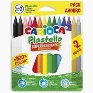 PLASTICERAS PLASTELLO 12 COLORES CARIOCA