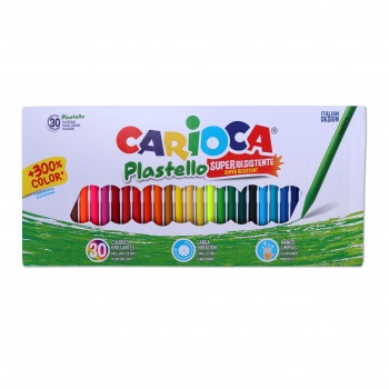 PLASTICERAS PLASTELLO 30 COLORES CARIOCA