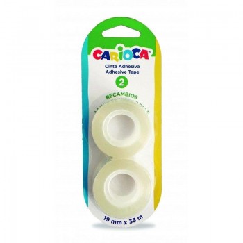 BLÍSTER 2 ROLLOS CINTA ADHESIVA CARIOCA