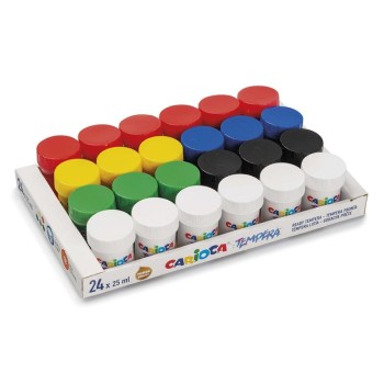 TÉMPERAS 25ML 24 UNIDS. CARIOCA