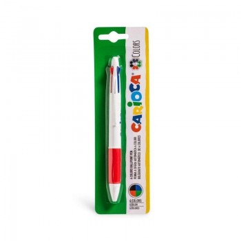 BLÍSTER BOLÍGRAFO 4 COLORES CARIOCA