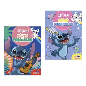 LIBRO STITCH SUPER PEGACOLOR SALDAÑA LD1021