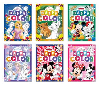 LIBRO DISNEY VARIOS HAPPY COLOR SALDAÑA LD1022
