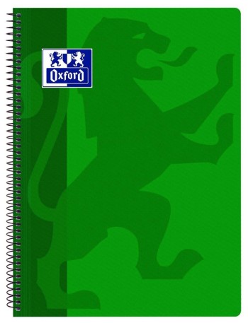 BLOC Fº TAPA PLÁSTICO CUADRO 4X4 80H CLASSIC VERDE OXFORD 400079661