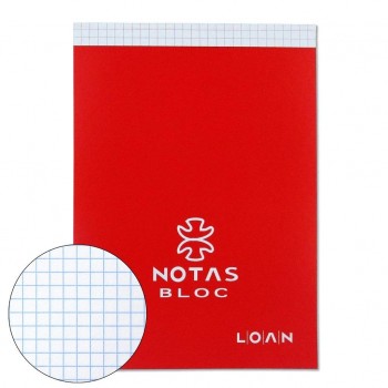 BLOC NOTAS Fº CUADRO ENCOLADO LOAN T501/C