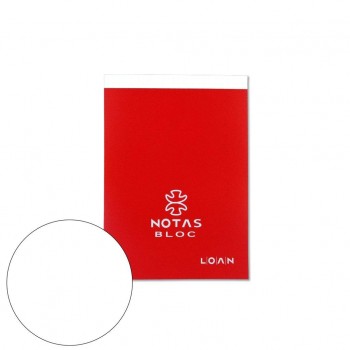 BLOC NOTAS 8º LISO ENCOLADO LOAN T508/B