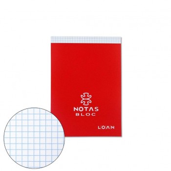 BLOC NOTAS 8º CUADRO ENCOLADO LOAN T508/C