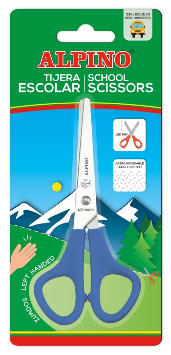 BLÍSTER TIJERA ESCOLAR ZURDOS ALPINO