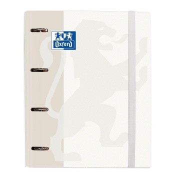 CARPETA Fº 4A TAPA EXTRADURA BRILLANTE CLASSIC BLANCO + REC. OXFORD 987