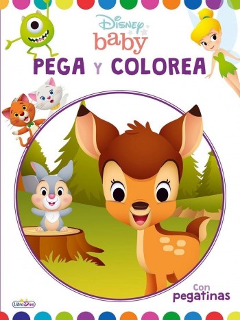 LIBRO PEGA Y COLOREA DISNEY BABY SALDAÑA LD0876