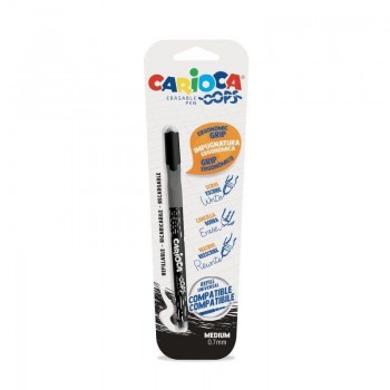 BLÍSTER BOLÍGRAFO OOPS BORRABLE NEGRO CARIOCA