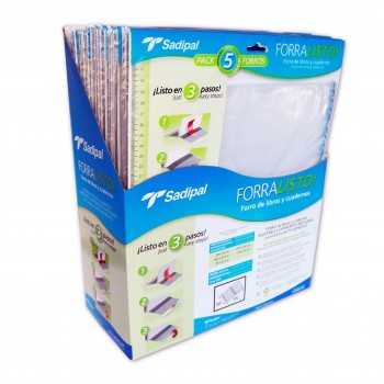 FORRALIBRO FORRALISTO 28CM 5UNDS. SADIPAL