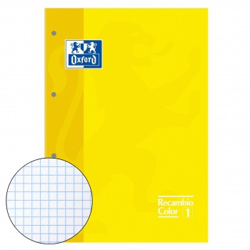 RECAMBIO A4 ENCOLADO AMARILLO OXFORD 675