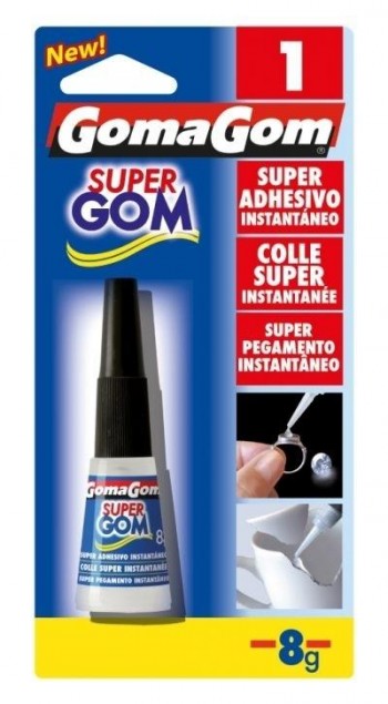 BLÍSTER PEGAMENTO INSTANTÁNEO 8GR Nº1 GOMAGOM