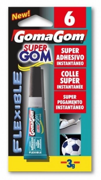 BLÍSTER PEGAMENTO INSTANT. 3GR FLEXI. Nº6 GOMAGOM