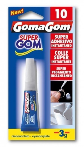 BLÍSTER PEGAMENTO INSTANTÁNEO 3GR Nº10 GOMAGOM