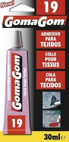 BLÍSTER PEGAMENTO TEJIDOS 30ML Nº19 GOMAGOM