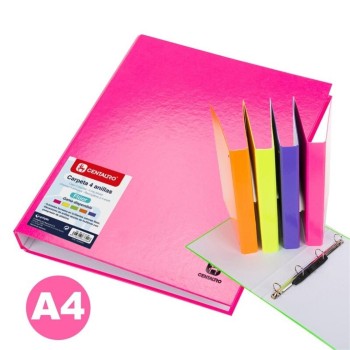 CARPETA A4 4A 25MM FORRADA FLUO CENTAURO 2298