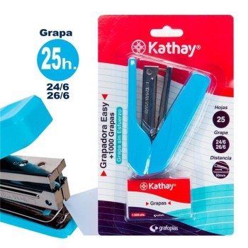 BLÍSTER GRAPADORA METÁLICA  EASY+ GRAPAS 24/6 CENTAURO 2530