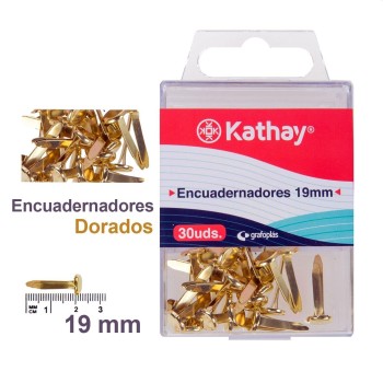 BLISTER ENCUADERNADORES 19MM 30UNDS. KATHAY 0765