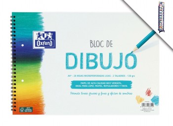 BLOC DIBUJO A4+ LISO 20H 130GR TALAD. OXFORD 235 *