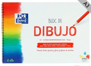 BLOC DIBUJO A3+ LISO 10H 130GR OXFORD 237 *