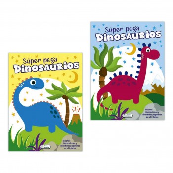 LIBRO SUPER PEGA DINOSAURIOS SALDAÑA CAD125