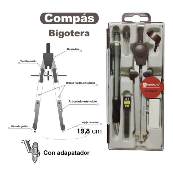 BLÍSTER COMPÁS BIGOTERA CENTAURO 8151