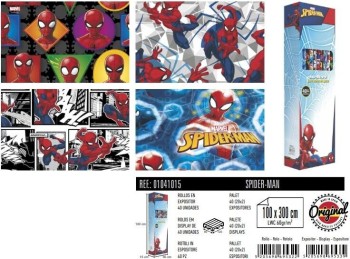 ROLLO PAPEL REGALO SPIDERMAN 100X300CM BASIKA