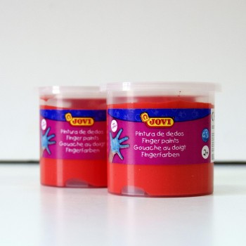 PINTURA DEDOS BERMELLÓN 125ML JOVI