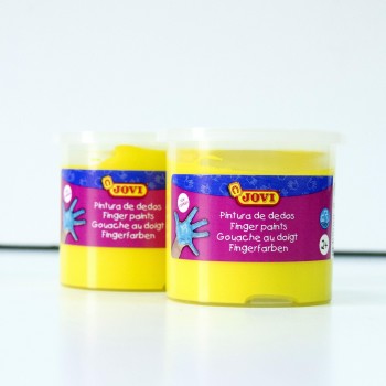 PINTURA DEDOS AMARILLA 125ML JOVI