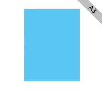 CARTULINA A3 AZUL TURQUESA