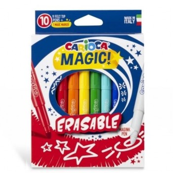 ROTULADORES MAGIC ERASABLE 10 COLORES CARIOCA