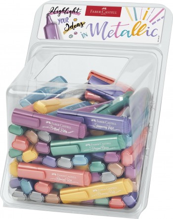 EXPOSITOR BOTE 100 MARCADORES METAL FABER-CASTELL