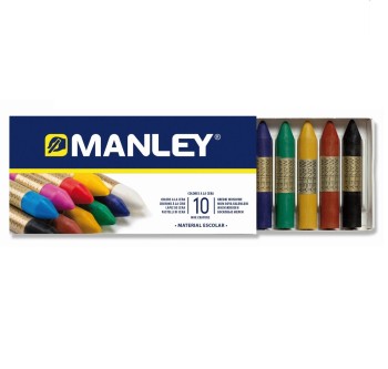 BLISTER CERAS 15 COLORES MANLEY