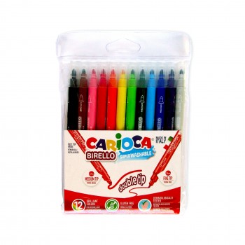 ROTULADORES BIRELLO 12 COLORES CARIOCA