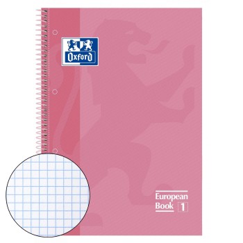 BLOC Fº MICROPERFORADO TAPA EXTRADURA CUADRO 5X5 80H CLASSIC ROSA CHICLE OXFORD 400040984