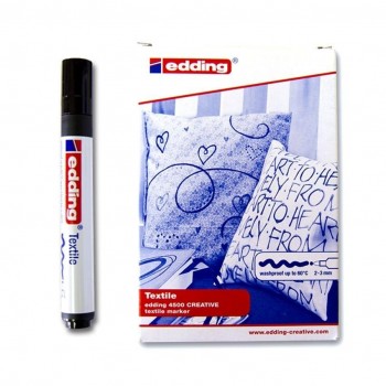 ROTULADOR 4500 NEGRO 1 TEXTIL EDDING
