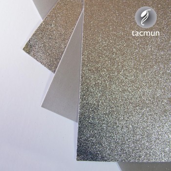 GOMA EVA PURPURINA 40X60 PLATA TACMUN