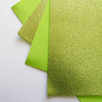 GOMA EVA PURPURINA 40X60 VERDE CLARO