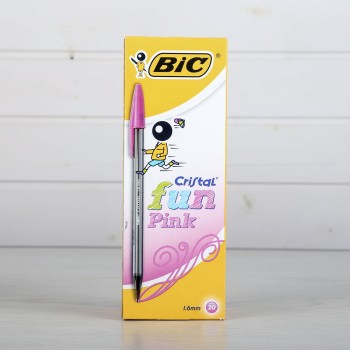 BOLÍGRAFO CRISTAL FUN ROSA BIC