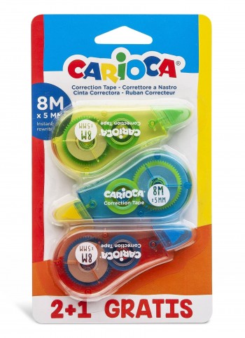 BLÍSTER 3 CORRECTORES RATÓN 8M CARIOCA
