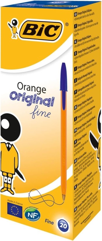 BOLÍGRAFO ORIGINAL ORANGE FINE AZUL BIC