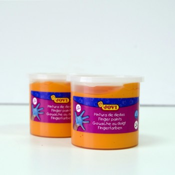 PINTURA DEDOS NARANJA 125ML JOVI