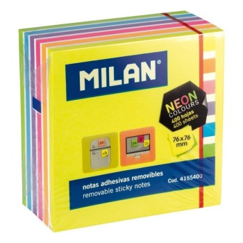 NOTAS ADHESIVAS 76X76 SURTIDO NEON MILAN