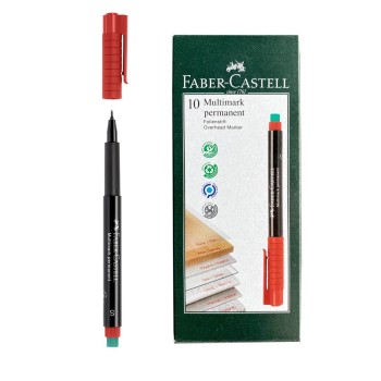 ROTULADOR PERMANENTE S ROJO 21 FABER-CASTELL